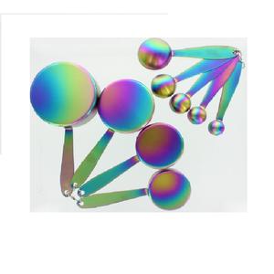 Stylish White and Blue <b>Enameled</b> Steel Measuring <b>Cups</b> Durable Engraved Design Premium Quality Cooking Tools for Kitchen Use - Product Image 6