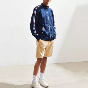 Pantalones Cortos Deportivos Casuales Unisex, Cintura Media Elástica, Tejido de Lona Transpirable e Impermeable, Tallas Grandes, Diseño Sólido con Bolsillos - Product Image 4