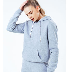 Ensemble de survêtement deux pièces en molleton de coton surdimensionné personnalisé pour femme – Tenue décontractée, sportive et streetwear - Product Image 3