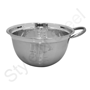 โต๊ะรับประทานอาหารกลางตกแต่งชุดชามผลไม้ขัดเงาเป็นมิตรกับสิ่งแวดล้อมพร้อมที่จับท่อสแตนเลส - Product Image 1