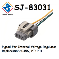 88860471 PT1916 2983727 Regulator Volator otomatis KVR176A Alternator 2 Pin Female Pigtail Wire Harness
