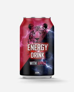 Etiqueta privada Tiger Ginger Flavor Energy Drink 330ml Short Can Carbonate Beverage Certified Halal para Power Energy Effects - Product Image 2