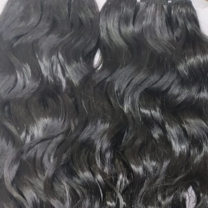 Extensiones de cabello de visón virgen 100% de 12 grados, cabello humano indio Natural, cutícula alineada, onda suelta, HCoarse, sin derramamiento de aire - Product Image 2