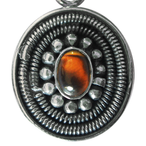 เครื่องประดับแฟชั่นของผู้หญิงเงินสเตอร์ลิงจี้ตาเสือธรรมชาติพลอยเทียมชุบทองทองเหลืองเสน่ห์ไข่มุกคริสตัลหลัก - Product Image 1