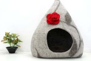 ที่นอนแมวนุ่มอบอุ่นเป็นมิตรกับสิ่งแวดล้อมบ้านสัตว์เลี้ยงสัตว์เลี้ยงแมวทันสมัยบ้านแมวที่อยู่อาศัยในกล่องบรรจุภัณฑ์ - Product Image 3