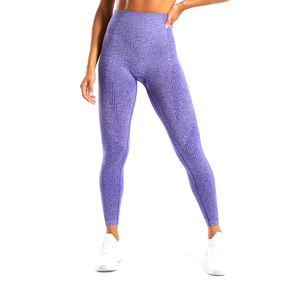 Pantalon de yoga athlétique sans couture à taille haute personnalisé pour le fitness, le jogging et l'entraînement - Anti-bactérien, respirant, Spandex/Nylon - Product Image 1