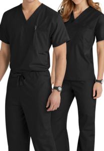Uniforme médical personnalisé de haute qualité, uniformes de gommage, en Spandex et extensible, à la mode, uniformes pour soins médicaux - Product Image 3
