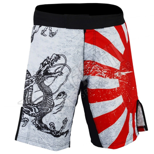 Pantalones cortos de boxeo de etiqueta privada OEM personalizados de alta calidad para MMA Muay Thai artes marciales lucha sublimación impresa pantalones cortos MMA - Product Image 4