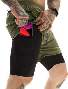 New Design Men's <b>Mid</b>-length Gym Shorts Drawstring Short - Product Image 2