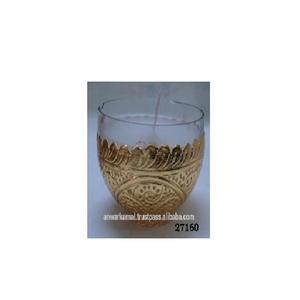 Portavasos chapado en oro, fabricante de vidrio y latón - Product Image 1