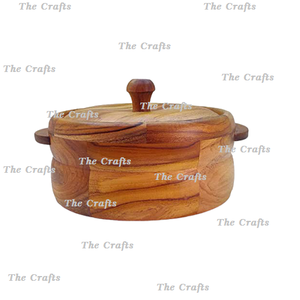 Contenedor de Madera para Servir Chapati, Caja para Roti con la Más Alta Calidad, Utensilios de Cocina Redondos, Caja para Chapati a Precios Económicos - Product Image 2