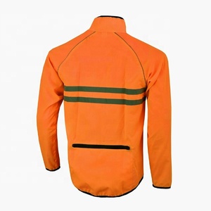 Veste de cyclisme d'hiver pour homme PIHA SPORTS, coupe-vent, en polaire, fermeture éclair, VTT, réfléchissante, haute visibilité, respirante, course à pied, vélo - Product Image 2
