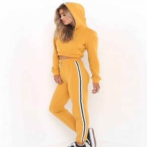 Haut et bas femmes luxe Street Wear hiver mode fille soie survêtement et survêtement pour la course et le Jogging Style 2025 - Product Image 4
