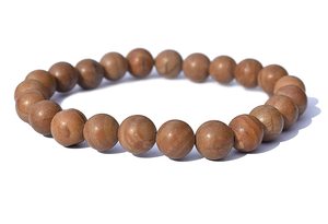 Pulsera de madera petrificada, cuentas de cristal, pulsera de piedra, piedras preciosas, joyería de moda, regalo para hombres y mujeres, mayorista de meditación energética - Product Image 3
