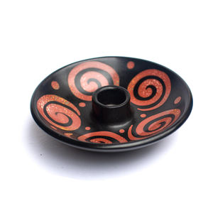 Palo santo quemador de cerámica, soporte hecho a mano, Chulucanas, Perú - Product Image 2