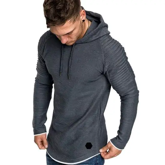 Custom Gym Sweatshirt Sport Hoodie Plain Overs ize Pullover Fleece Baumwolle Polyester Hoodies für Männer Hot Seller Amazon