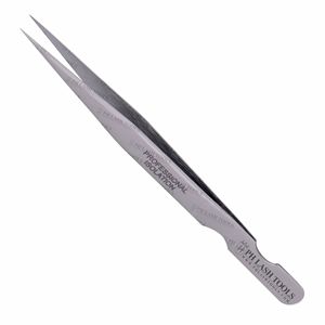 Pincettes à pointe droite pour Extension de cils, en acier inoxydable, produit de haute qualité, privée, - Product Image 1