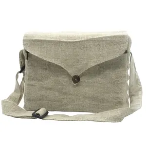 Lato primitivo Spalla Sling Tracolla Regolabile Himalayan di Canapa Nepal Primitivebag Pianura 090 Formato Su Ordinazione Accettato Unisex