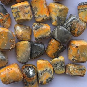 หินแจสเปอร์บัมเบิลบีธรรมชาติ ขนาด 20 มม. 30 มม. ขัดเงาเรียบ ไม่เจาะรู รูปทรงหยาบ น้ำหนักต่อกิโลกรัม ราคาโรงงาน - Product Image 3