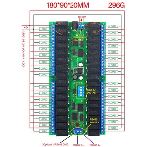 Carte <span class=keywords><strong>relais</strong></span> Taidacent 8CH 16CH 32CH RS485 12V, contrôleur de <span class=keywords><strong>relais</strong></span> à <span class=keywords><strong>port</strong></span> série protocole Modbus RTU, interrupteur à distance, <span class=keywords><strong>relais</strong></span> de contrôle PLC - Product Image 6