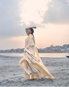 Abito da cerimonia nuziale stile Banarasi in seta con Design per donna a prezzo all'ingrosso <span class=keywords><strong>bazar</strong></span> - Product Image 5