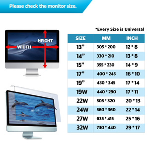 Protector de Pantalla de Acrílico Ligero Bozaboza, 98.7% Anti-Luz Azul, Sin Marco, 0.3mm de Grosor, 2.5D para Laptop/Notebook de 13"-32" - Product Image 6
