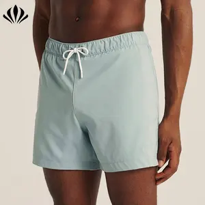 2 In 1 Men Swimming Shorts Swim Trunks With stretchy Compression Shorts