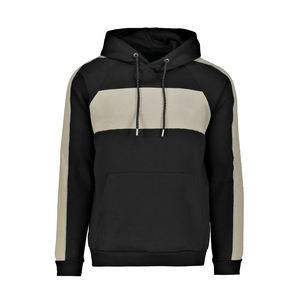 Men's Casual Raglan Hoodie Long Sleeve 50% Cotton/50% Polyester Anti-Shrink <b>Puff</b> Techniques Winter Sizes XS to 6XL Solid Pattern - Product Image 2