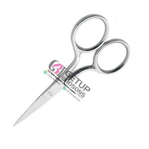 Nuevo producto de alta calidad, Mini Tijera para cejas de acero inoxidable con su propio logotipo personalizado, instrumento de belleza adecuado para salón - Product Image 6