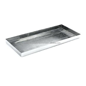 Plateau à chaussures rectangulaire moderne en fer galvanisé indien fait main, magnifiquement conçu, durable et compatible lave-vaisselle - Product Image 3