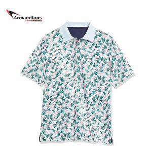 Logotipo personalizado Golf para Polo para hombres de talla grande 100% algodón antiarrugas patrón sólido Color liso Hombre camiseta para Polo - Product Image 5