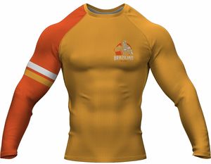 Profesional personalizado MMA surf Rash Guard manga larga ropa de gimnasio con impresión por sublimación - Product Image 3