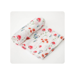 Custom Packaging Cotton Muslin Swaddle <b>Blanket</b> 47 * 47 Inches Double Gauze Muslin Swaddle Wrap - Product Image 1
