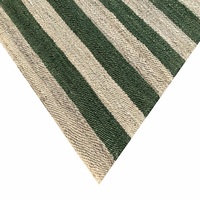 Carreaux géométriques Design Vert Beige Couleurs Personnalisé Tissé à la Main 100% Fibre Naturelle Chanvre Jute Sisal Dhurrie Kilim Tapis de Sol Tapis