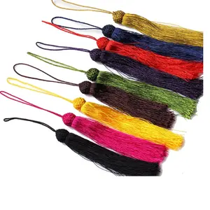 custom made decorative tassels in assorted colors suitable for home decor and home textiles