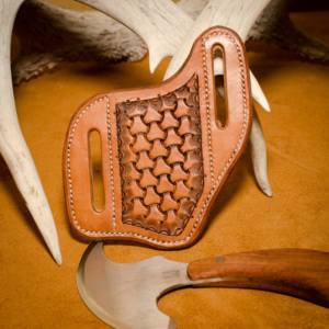 Gaine en cuir pour couteaux à lame fixe/pliante, 1 pièce, prix d'usine, Grain riche - Product Image 3