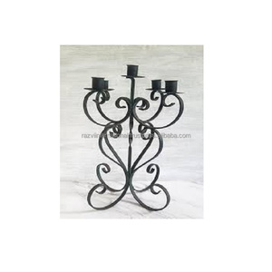 Chandelier de décoration de fête en métal de créateur Chandelier élégant Bougeoirs Lanternes Bocaux à bougies pour les occasions spéciales - Product Image 2