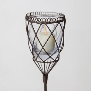 Portavelas de Metal Moderno para Jardín - Product Image 1