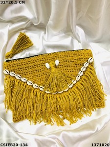 Sacs à main en coton et jute tissés à la main pour femmes, collection exclusive Designer Craftstages International, style décontracté, pochette artisanale - Product Image 5