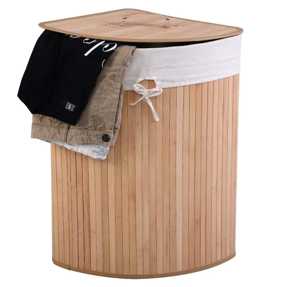 Hot deal Natural bamboo laundry baskets hamper with lidhandmade from Viet Nam