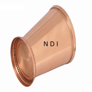 Pur solide moscou Mule cuivre tasse bière Julep tasse en vrac cuivre eau potable Julep tasse menthe Julep tasse - Product Image 5