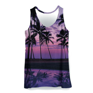 Camiseta informal sin mangas con cuello redondo para mujer, diseño sin mangas transpirable de talla grande - Product Image 1