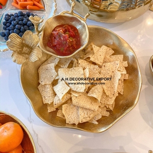 Hot Selling Gold & <b>Silver</b> Chip <b>Dip</b> Bowl on Antler Stands Home Table Decoration Ice Cream Serving Bowl Luxury Candy Serving Bowls - Product Image 4