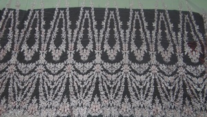 Vestido de fiesta bordado 3D de diseño de marfil, malla de encaje, tela bordada de tul - Product Image 6