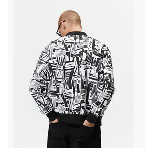 แจ็กเก็ตบอมเบอร์พิมพ์ลาย3D ตามสั่งสำหรับผู้ชายแจ็คเก็ตกันน้ำเข้ารูปลำลองมีซิปแจ็คเก็ตทอไนลอนผ้าฝ้าย - Product Image 2