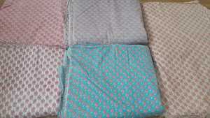 Tissu en coton de coton indien à la main, bloc imprimé à la main, matériau première, pour confection de robes, vente en gros, livraison gratuite - Product Image 4