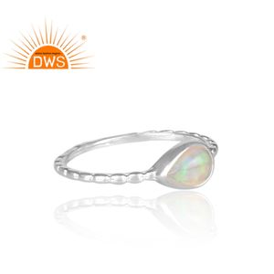 925 Sterling <b>Silver</b> Triangular Ethiopian Gemstone <b>Ring</b> Jewelry Manufacturer Handmade <b>Silver</b> Woman's <b>Rings</b> Jewelry Wholesale - Product Image 3