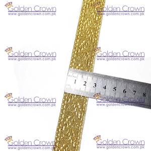 Hoja de roble de alta calidad: encaje de rayón Mylar dorado | Trenza de encaje dorado | Adorno de vestimenta hecho a medida - Product Image 6