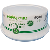 DYK1255 Contenant en plastique recyclable certifié ISO9001 de 1250 ml avec couvercle inviolable et étiquetage PP pour emballage alimentaire de crème glacée