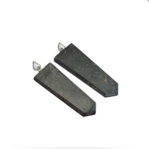 Hematite Flat Pencil Pendants - Product Image 1